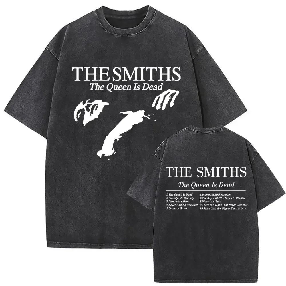 

The Smiths The Queen Is Dead Vintage Cat TShirt UK Rock Band s Alternative Indie Rock Morrissey Women And Unisex Tshirts S