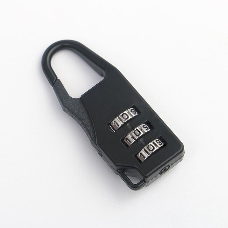 

Мини-парольный замок для багажа, чемодана с защитой от кражи и ящика школьного портфеля, водонепроницаемый чёрный