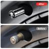 Fashion Car Metal Wheel Tire Valve Caps Dust Capwith Car Accessories For Peugeot 206 207 208 306 307 308 508 106 2008 3008 5008