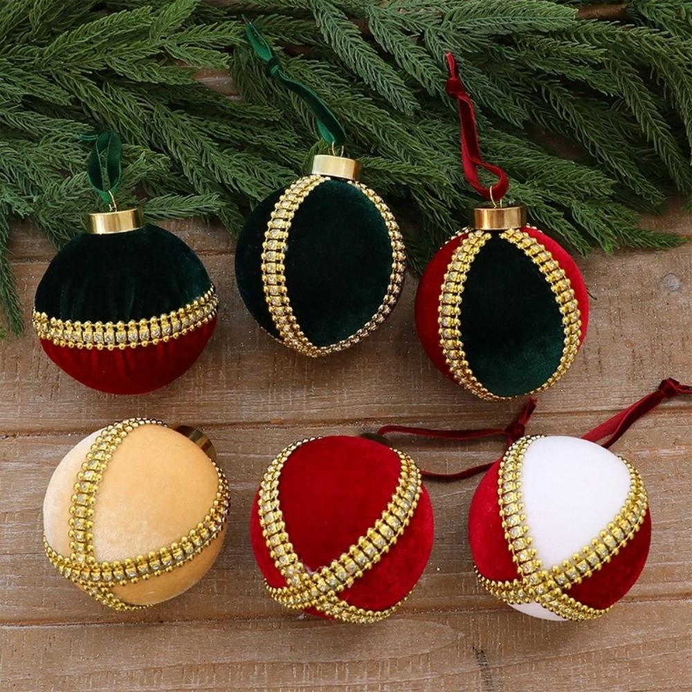 Plastic Hanging Ball Ornaments 8cm Christmas Decorative Ball  Xmas Holiday Decoration