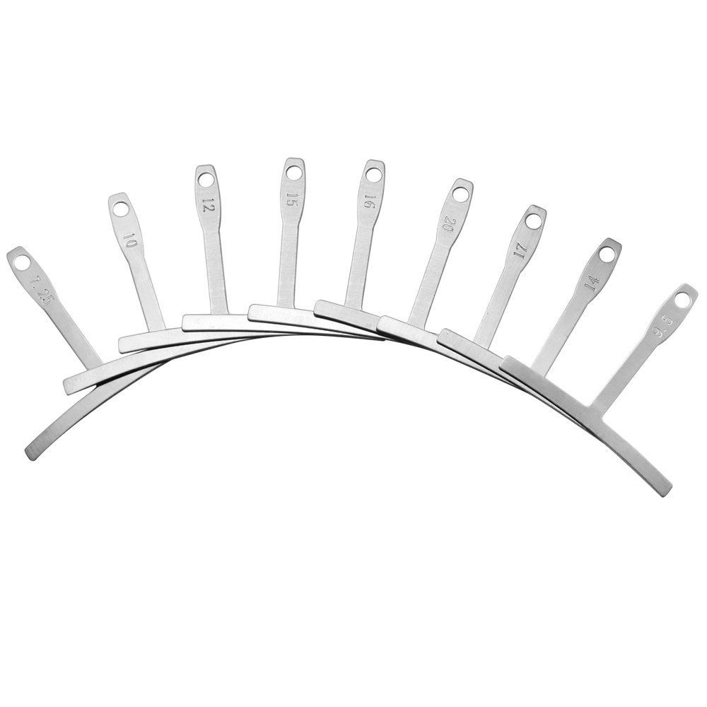 Luthier Tools Guitar Repair Radius Stainless Steel Bass String Measure Portable Bass String Ruler