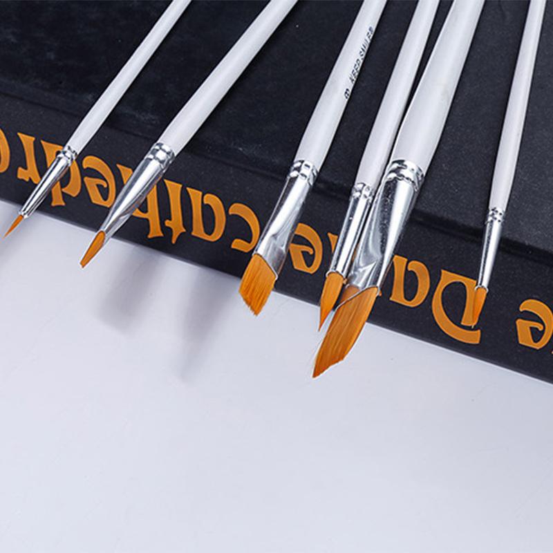 Professional 6pcs Paint Brushes for Artist Acrylic Oil Watercolors Paintings, Nylon Brush Set