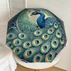 1pc Peacock Feather Artwork Umbrella with Plastic Handle,Suitable for All Seasons Home Travel Outdoor UmbrellaDD1722