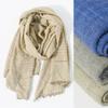 Men'S Vintage Scarf Vertical Stripe Scarves Warm And Soft Head Scarves Fashion Fringe Scarves