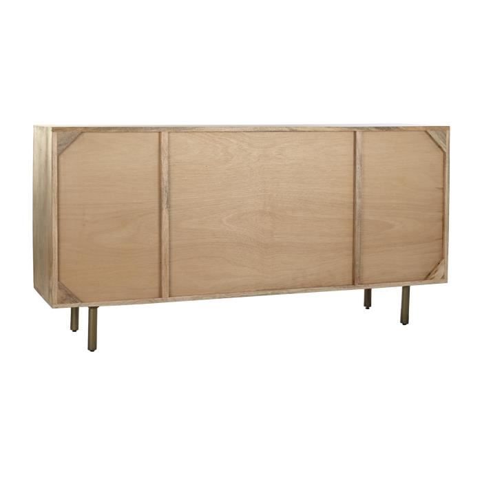 Buffet bas - Marron - Bois de manguier - Rotin - Design balinais