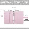 Macaron Polka Dot A5 PU Leather Card Binder 100 Grid Card Collection Album With 4 Grid Card Sleeves Collectible Storage Book