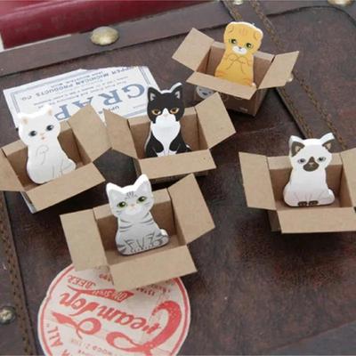 Cartoon Note Book Carton Cat Small Notes Stick N Times Sticky Memo Pads for School Student Cute Stationary Supplies