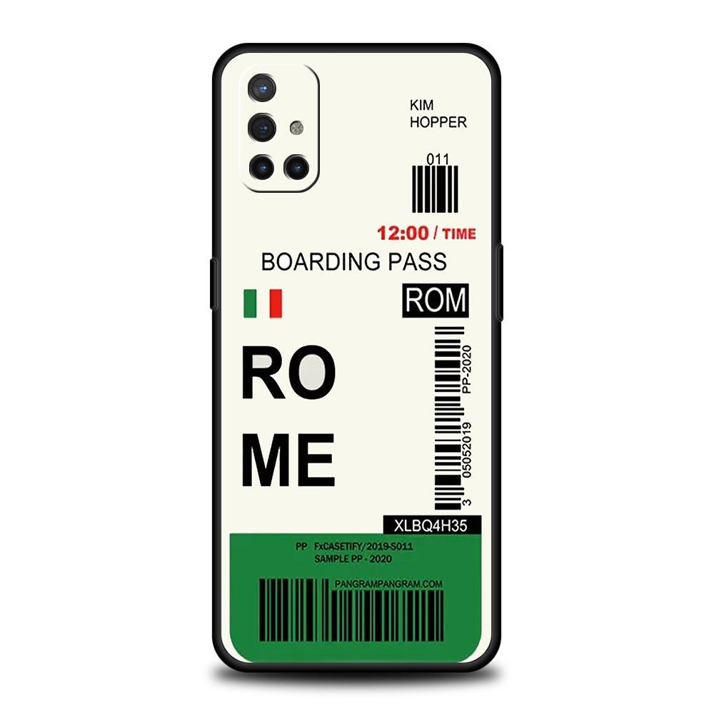 Custodia per Telefono Per OnePlus 12 11 10 9 Pro 9T 12R 10R 9RT 10T 8T 8 7 6T 7T Nord 2T CE 2 5G Cover Biglietto Viaggio Città del Mondo New York