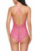 European & American Plus Size Lace Bodysuit - Sexy Nightclub Lingerie