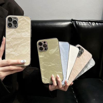 New Electroplated Texture Phone Case for IPhone 16 Pro Protective Case 15plus Case for Apple 14
