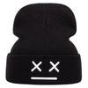 Autumn and Winter Warm Fashion Knitted Cap Versatile Men's and Women's Cartoon Expression Beanies Cap