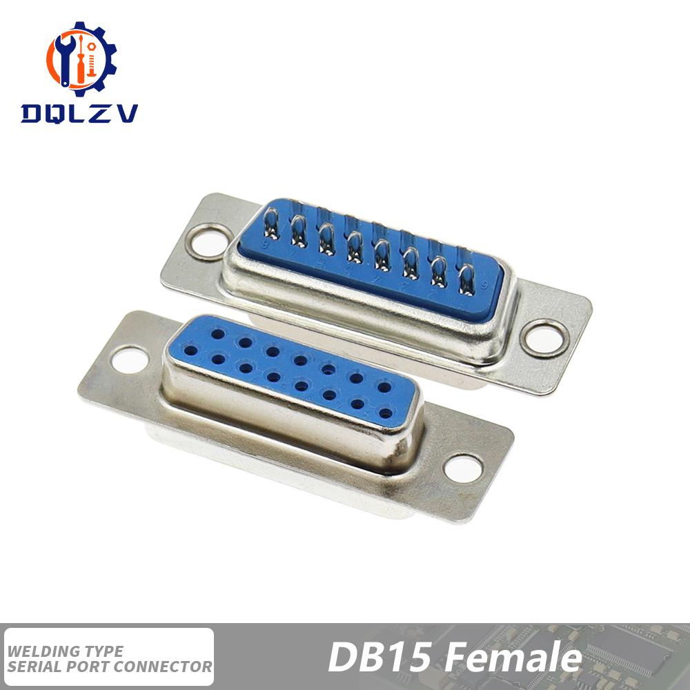 DB15 DB25 DB9 DB37 Parallel Serial Port Fmale/Male Solder Connector+Plastic Assemble Shell Cover 37 9 15PIN VGA Adapter