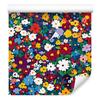 Wallpaper Small Flowers Blue and Red for Living Room and Bedroom 50x1000