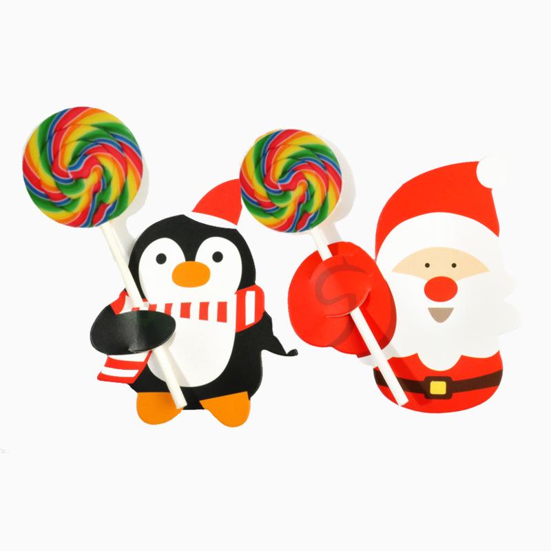 50pcs Christmas Santa Penguin Lollipop Stick Candy Paper DIY Party Decorations 50pcs Christmas Santa Penguin Lollipop Stick Candy Paper DIY Party Decorations