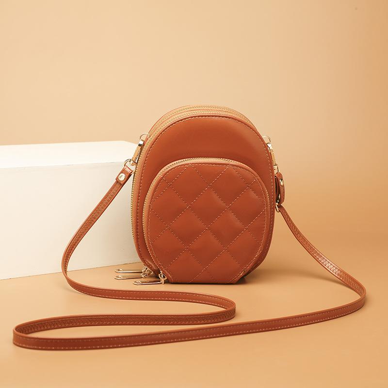 

New Japanese portable mobile phone small bag cute mini girl shoulder bag new sweet beautiful woman messenger bag коричневый