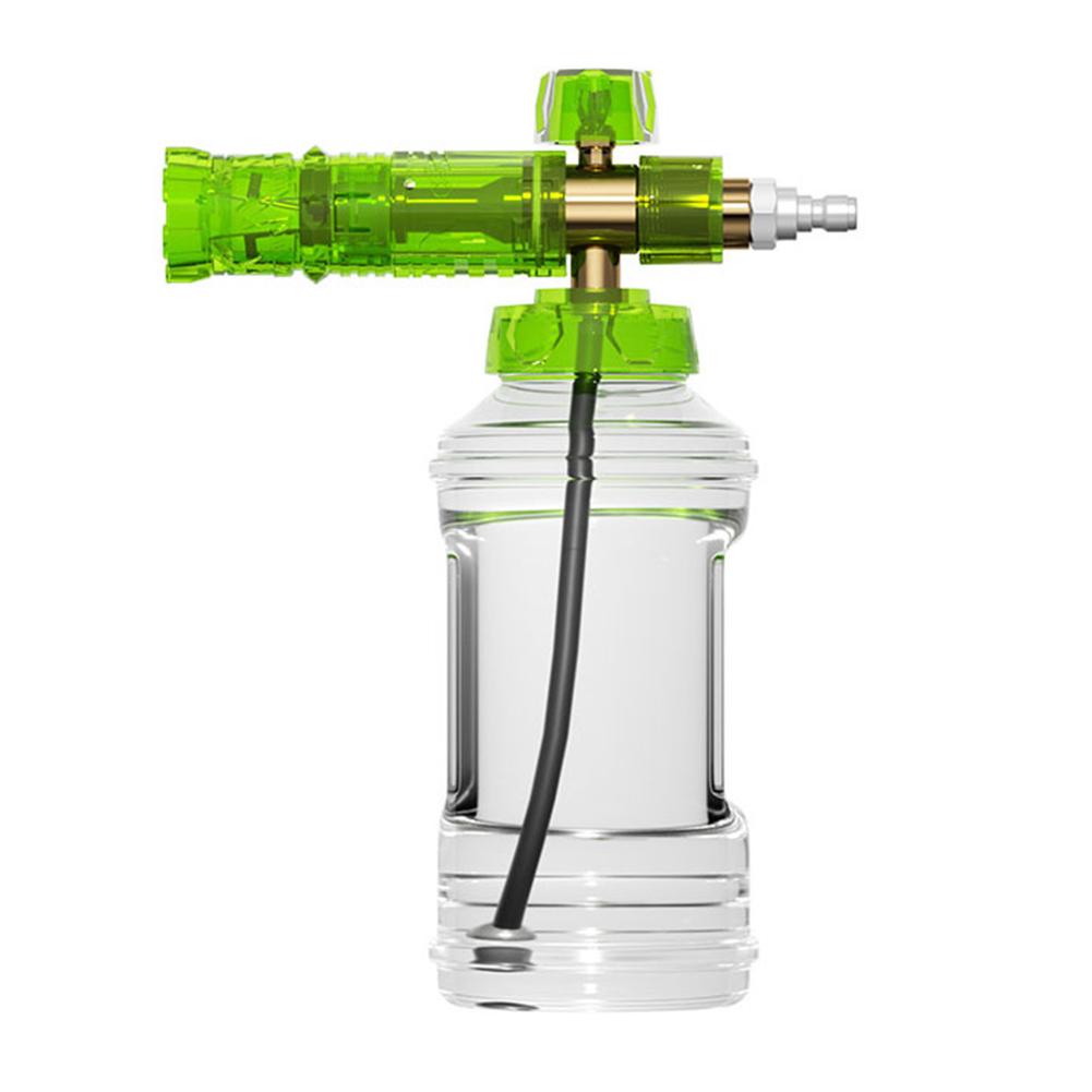 Professional Car Wash Foam Pot 1000ML High Pressure Sprayer Adjustable Water and Foam Control for Effective Cleaning зелёный