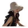 Double-Sided Women Fisherman Hat Flower Print Solid Color Summer Sun Hat Sun Protection Wide Brim Sunscreen Visor Cap Beach