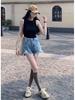 Spicy Girl Slim Fit Cropped Knit Tank Top - Summer 2025 Slimming Sleeveless Camisole for Women