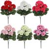 Artificial Flowers Plants Begonia Flower Wedding Bridal Bouquets Home Room Outdoor Garden Bonsai Decoration DIY Festival Garland