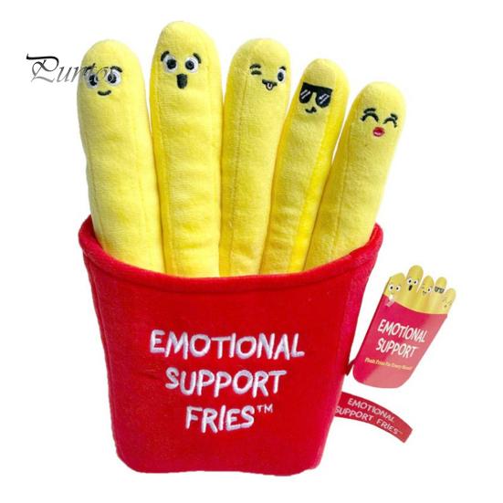 

Мягкая игрушка в виде картофеля фри, плюшевая кукла в виде картофеля фри, сумка-контейнер со съемной мягкой игрушкой в форме картофеля фри, подарок для детей, домашних животных красный/жёлтый