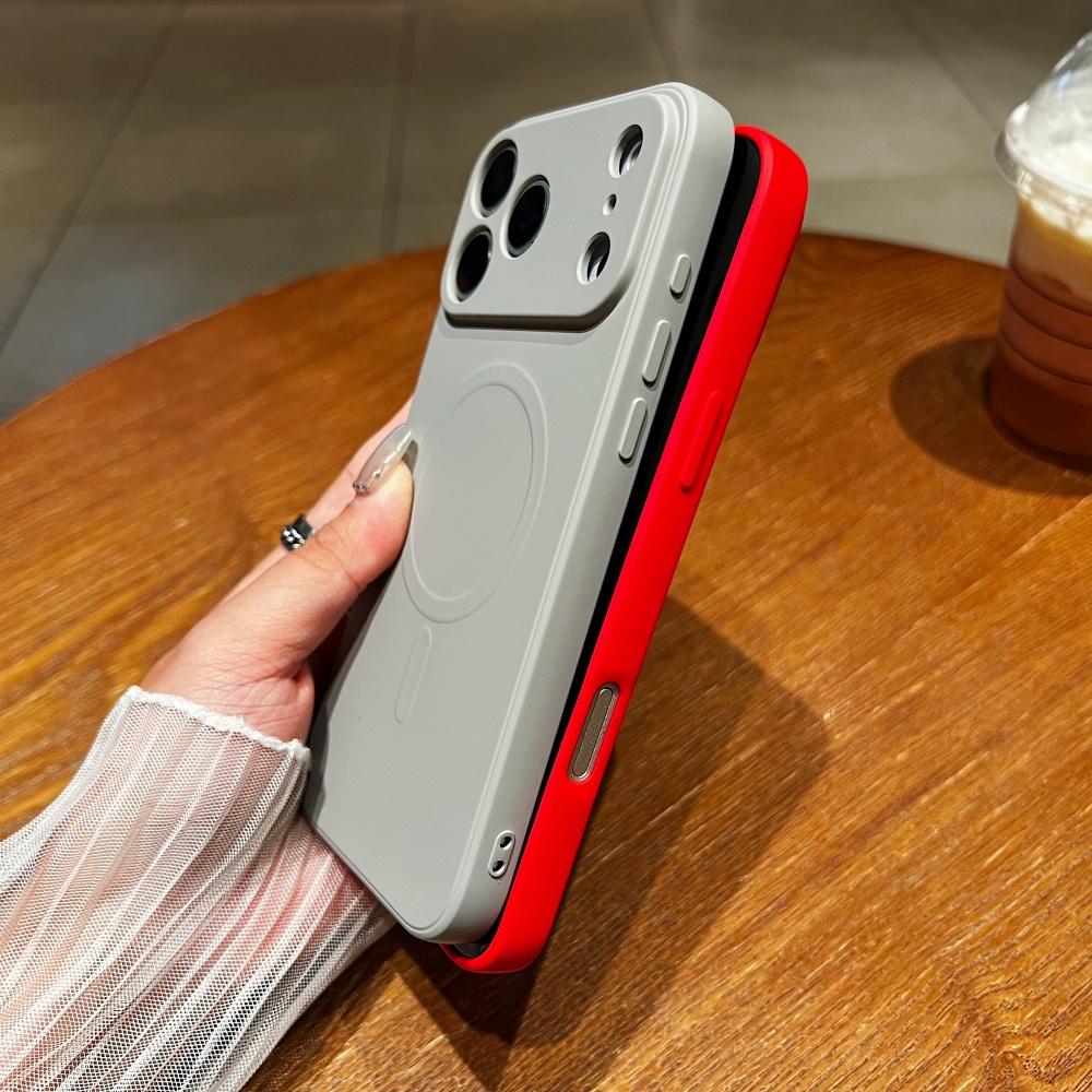 For Magsafe Magnetic Liquid Silicone Matte Case for iPhone 17 Air 12 13 14 15 16 17 Pro Max Wireless Charging Soft Slim Cover