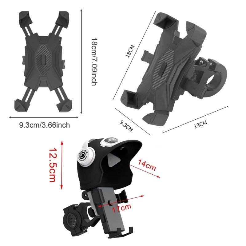 Shockproof Motorcycle Phone Holder Waterproof Universal Fit Fast release Designs Not Slip Grips for Outdoor Ride