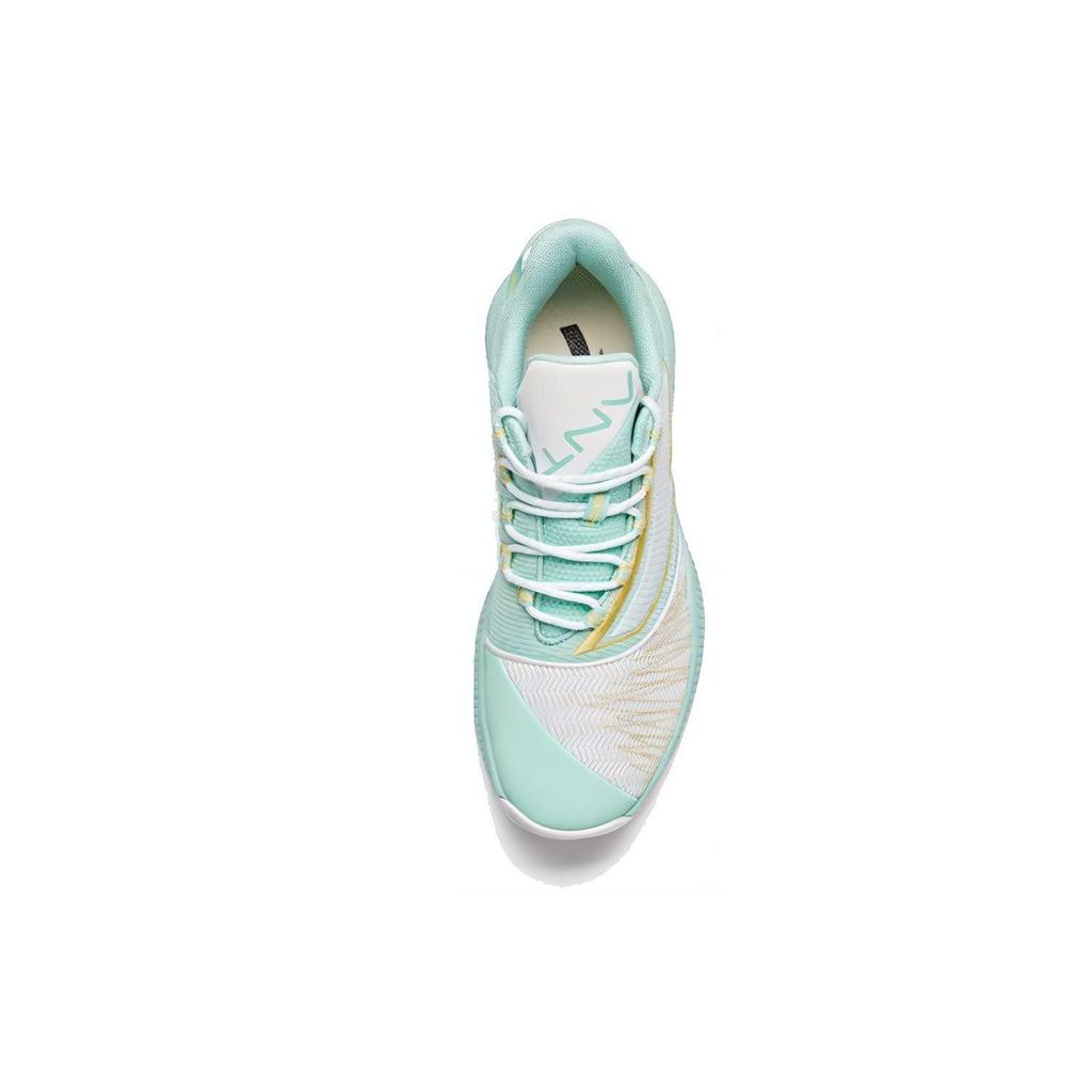 Anta Lightweight Low-Top Basketball Shoes With Shock Absorption And Slip Resistance Men Sneaker White Green Yellow 112031606-3