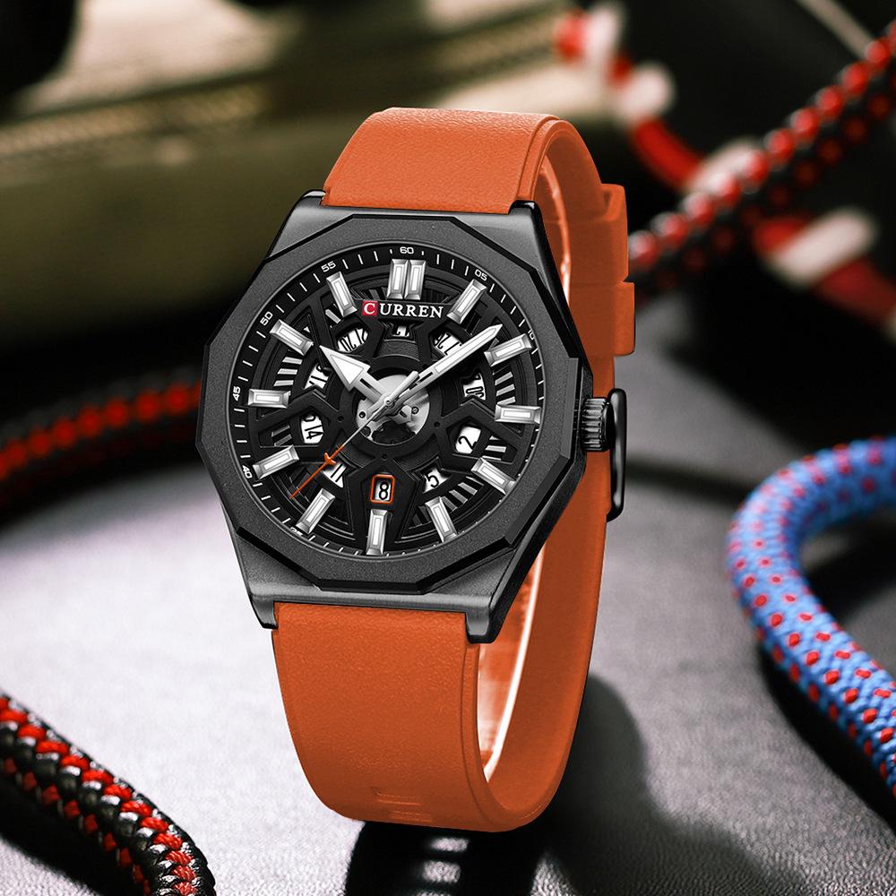 CURREN 8437 Men's Waterproof Quartz Business Watch with Calendar Feature