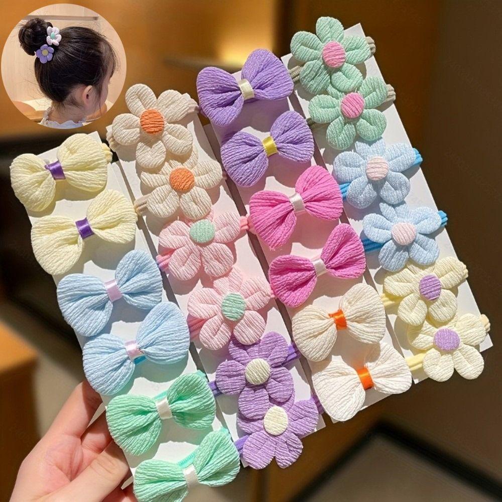 24Pcs Headwear Hair Ties Elastic Hair Ring Cute Hair Scrunchies