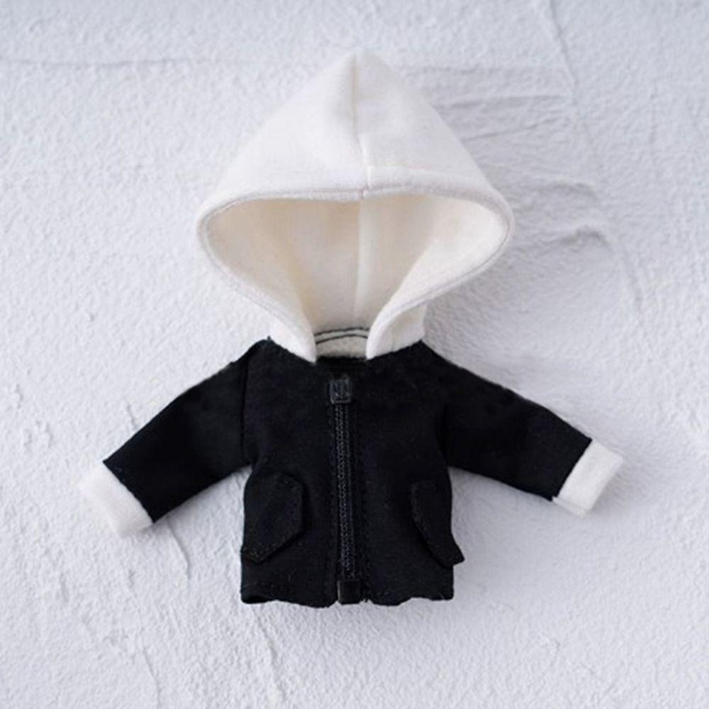 Handgemachte Puppen-Hoodies Mini-Puppenmantel für 1/12 BJD GSC p9 Puppen Für 1/11 OB11 obitsu11 Puppen