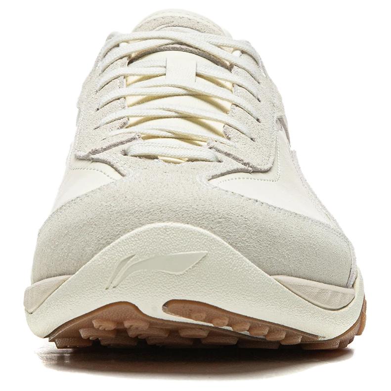 Li Ning Xingliu Abrasion Resistant, Lightweight, Balanced Low Top Casual Shoes Unisex Beige AGCW002-4