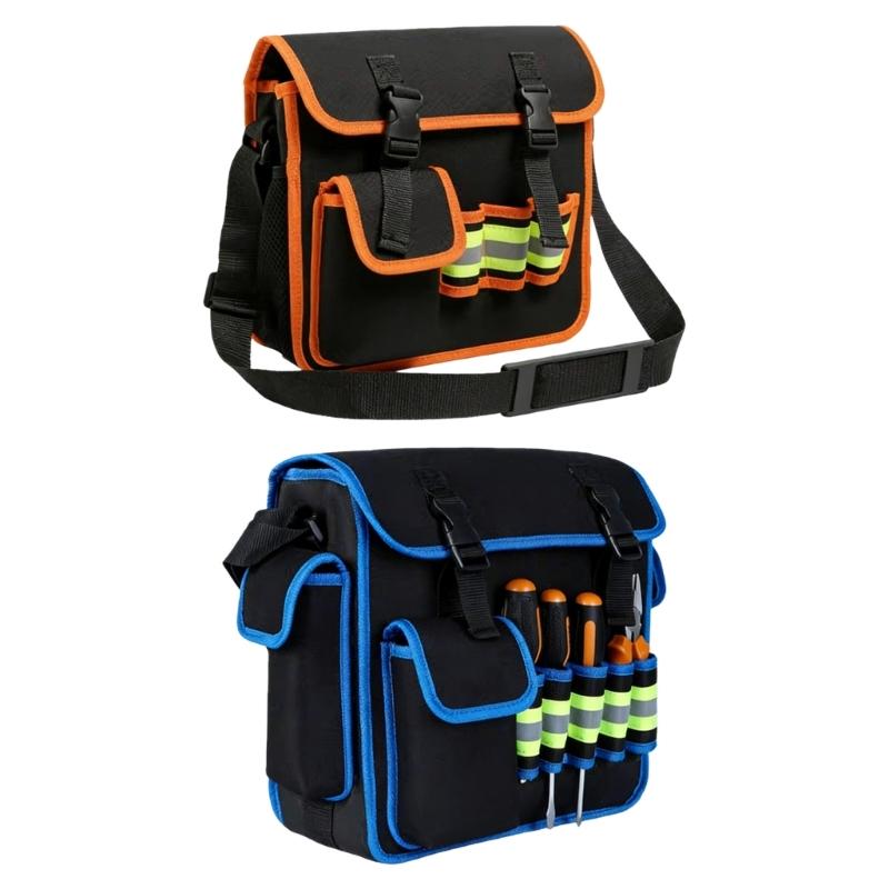 Werkzeugtasche mit weiter Öffnung, Werkzeugtaschen mit großem Fassungsvermögen für Männer, Tragbarer Werkzeugorganizer für Zuhause, Aufbewahrungshandtasche für Schraubendreher