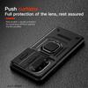 KEYSION Shockproof Case for Huawei Nova 13 Pro Slide Camera Lens Protection Ring Stand Phone Back Cover for Huawei Nova13 13 Pro