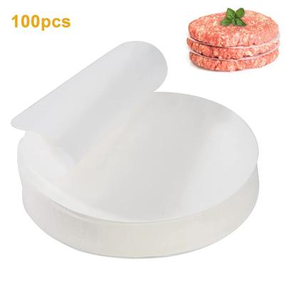 100pcs/Lot Round Silicone Baking Paper Liner BBQ Oven Patty Hamburger Paper Cake Non-Stick Baking
