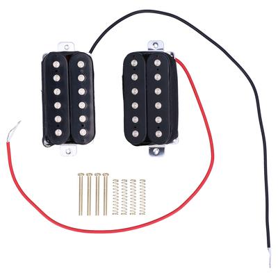 2 Stuks Humbucker 2-Spoels Elektrische Gitaar Pickups Frame-loos Instrument Accessoires 50# 52# Zwart