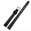 Quality Spun Silk + Genuine Leather Watchband 6mm 8mm 10mm 12mm 14mm For The Womens Wrist Watch Bracelet Red Black White Blue