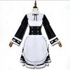 [milky Time] Re:ZERO -Starting Life In Another World- Re:ZERO Cosplay Maid Clothes Halloween Rem Lamb Long Sleeve (Lamb, Long Sleeve Maid, M)