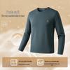 Montagut Men's Wool-Blend Modal Crew Neck Long Sleeve T-Shirt