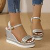 Fashion New Women Sandal Summer Shoes Women Wedges Sandals Platform Shoes High Heels Designer Sandals Comfortable Plus Size Ladies Shoes