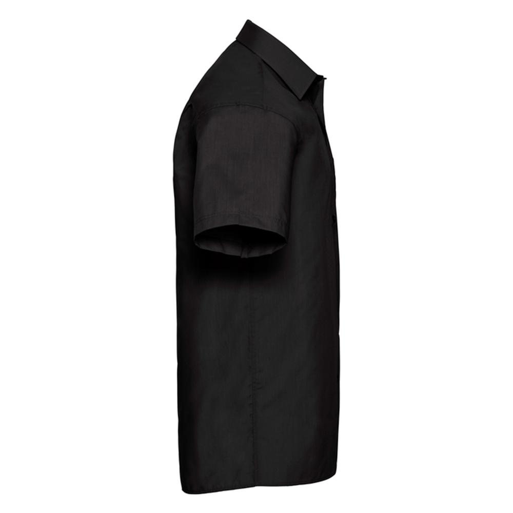 Russell Collection Mens Classic Polycotton Poplin Short-Sleeved Shirt