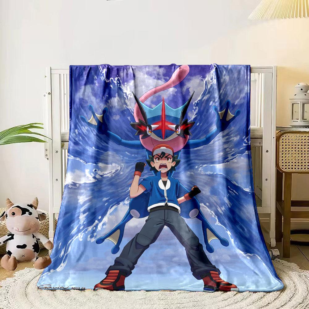 

A fusion of a character and a water-themed creature with dynamic waves. for all seasons blanket lunch break throw gift 80cm x 120cm