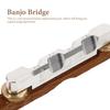 Abaodam Banjo Bridge, Wood Banjo Bridge Saddle, Durable Musical Instrument Part, Banjo Musical Instrument Accessory