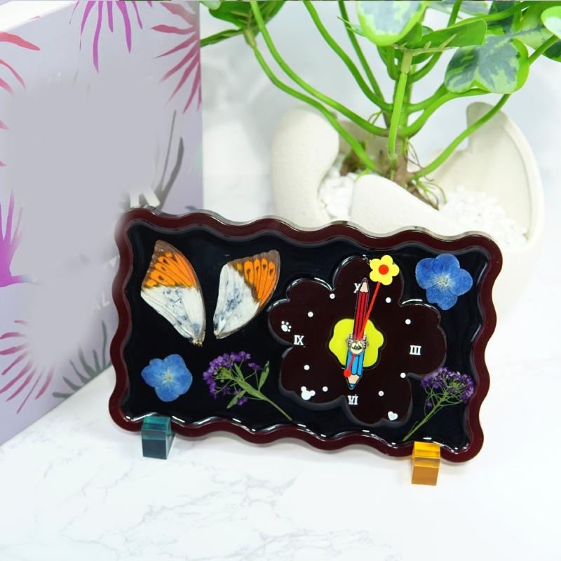 Food Grade Silicone Mould for DIY Clock Dials Crafting with Resin and Paint for Home Decoration