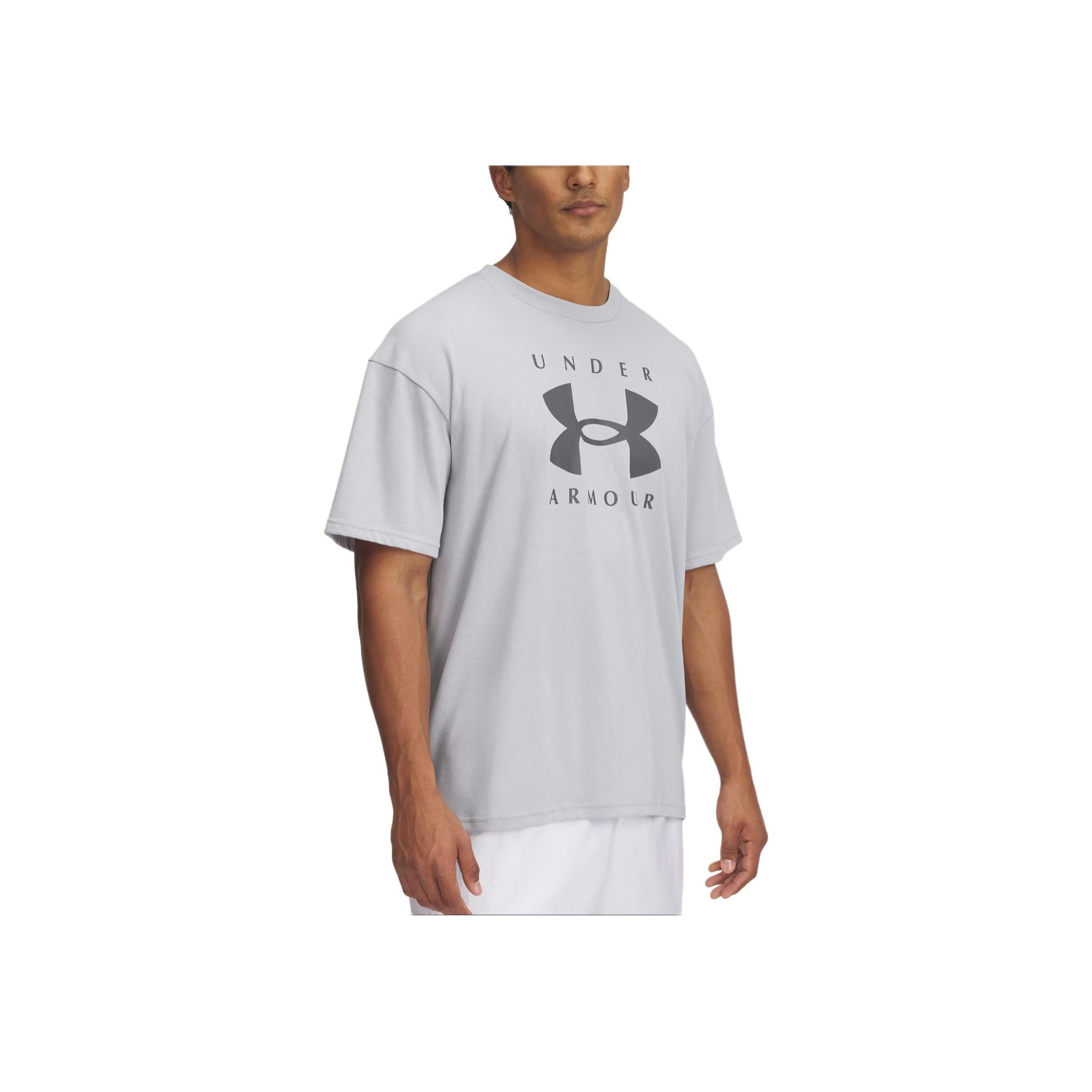 

Under Armour Branded Ss25 American Vintage Crew Neck Fashion Comfortable Soft Loose Versatile Short Sleeve T-Shirt Men tops 1389146-011 XL