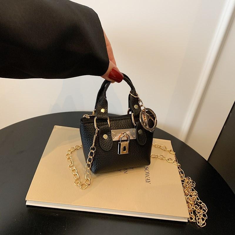 Trendy Design Sense Exquisite Mini Square Bag High-end Temperament Chain Shoulder Messenger Bag Women