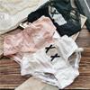Women Panties Cute Ice Silk Briefs Lace Edge Sexy Low-rise Women's Underwear