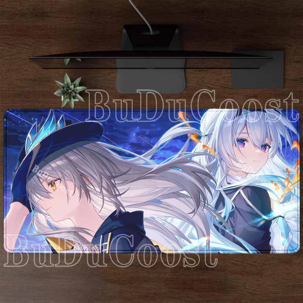 Anime Sexy Girl Firefly Honkai Star Rail HSR Mouse Pad Kawaii HD Printing Desk Mat Pc Cabinet Gaming Keyboard Xxl Large Mousepad
