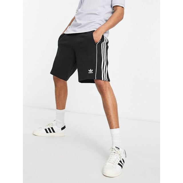 

Черные шорты с 3 полосками и логотипом adidas Originals Rekive