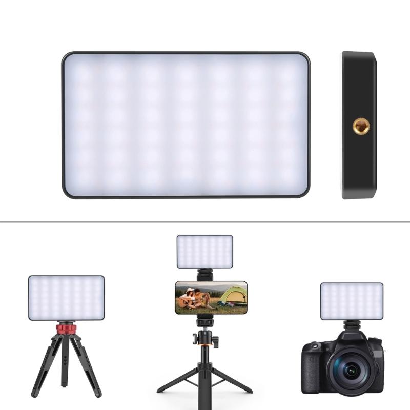 Handheld Camera Light Rechargeable USB C Powered Mini Photography Lighting For Video Photoshoots Live Broadcast