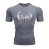 Summer Compression Sweatshirt Short Sleeve for Men's Running Fitness T-Shirt Jogging Quick-Dry Top Gym Workout Comfortable Tight Fit